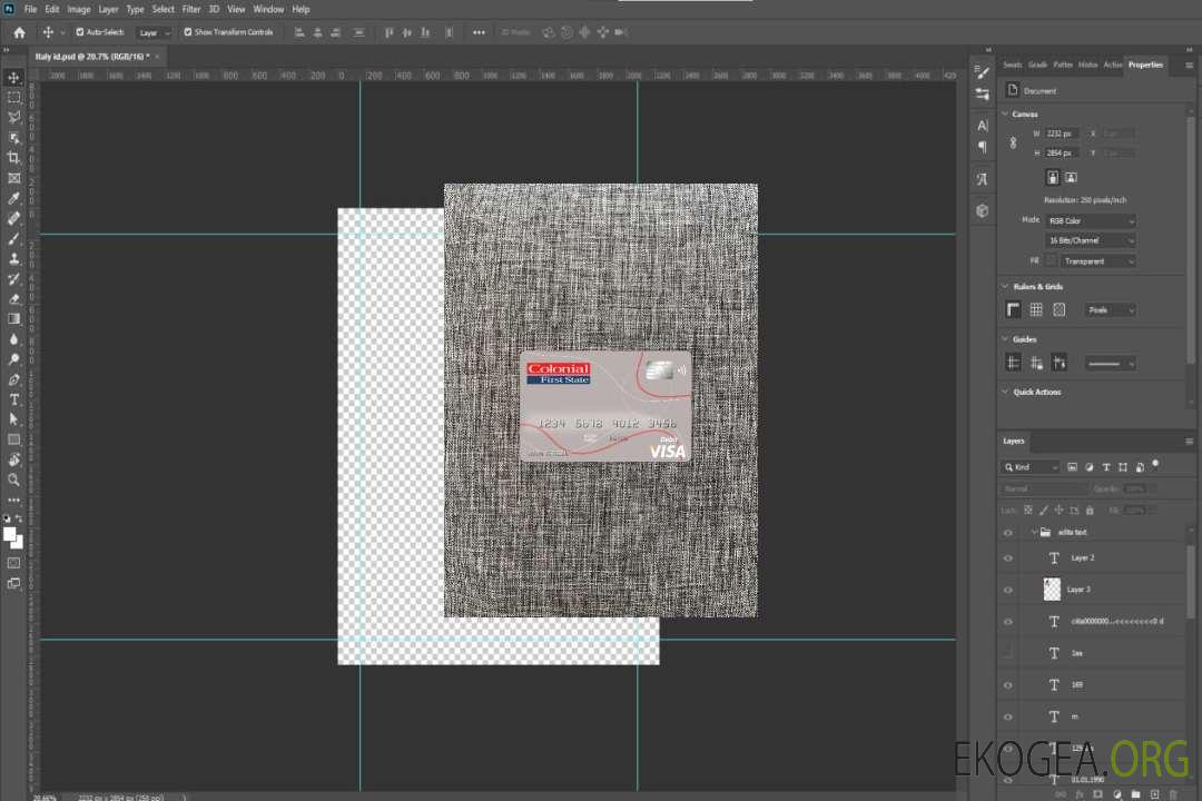 Australie Colonial First State Bank Visa Card photolook , avant template